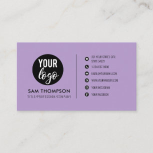 Zakelijke Logo Moderne minimalistische QR-code Paa Visitekaartje