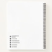 Zakelijke Logo Moderne Minimalistische Sociale Med Notitieboek (Achterkant)