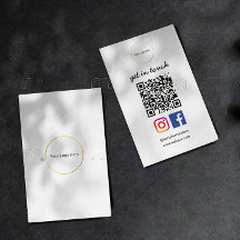 Zakelijke Logo | Moderne QR Code Sociale Sjabloon