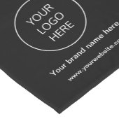 Zakelijke Logo Moderne Zwarte Tafelloper (Hoek)