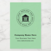 Zakelijke Logo | Naam | Etiket van de aangepaste v (Enkel label)