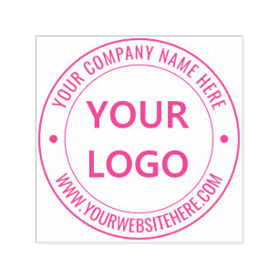 Zakelijke Logo Naam Website Ronde Zelfinkkend stem Zelfinktende Stempel