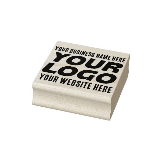 Zakelijke Logo, naam, website, slogan Rubberstempel (Stempel)