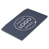 Zakelijke Logo | Navy Blue Modern Professional iPad Air Cover (Zijkant)