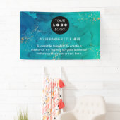 Zakelijke Logo | Navy Blue Professional Spandoek (Insitu)