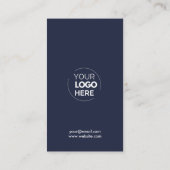 Zakelijke Logo | Navy Professioneel Bedrijf Loyali Klantenkaartje (Achterkant)