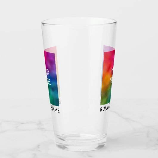 Zakelijke Logo of Afbeelding Naam toevoegen Tekst  Glas (Links)