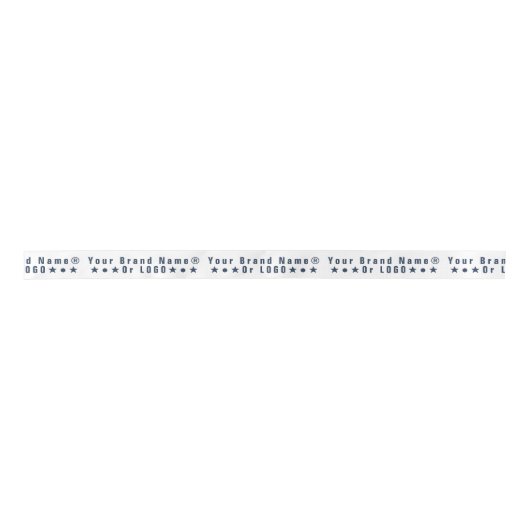 Zakelijke logo of blauwe tekst Bedrijfsmerk minima Lint (Voorkant)