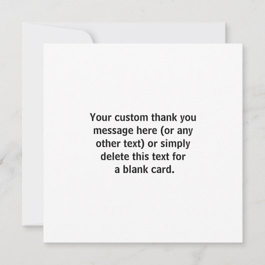 Zakelijke Logo of een Afbeelding en bewerkbare tek Bedankkaart (Achterkant)