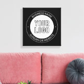 Zakelijke Logo of ontwerp & bewerkbare tekst Sjabl Canvas Afdruk (Insitu (Woonkamer))