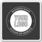 Zakelijke Logo of ontwerp & bewerkbare tekst Sjabl Sticker (Voorkant)