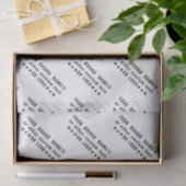 Zakelijke logo of zwarte tekst Bedrijf aangepaste Tissuepapier (Geschenk)