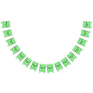 Zakelijke Logo op Licht Groene Swallowtail Vlaggetjes