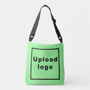 Zakelijke Logo op Light Green Crossbody Bag Tas