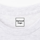Zakelijke Logo op vierkante kleding label (Aangebracht)