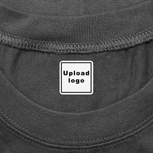 Zakelijke Logo op vierkante kleding label