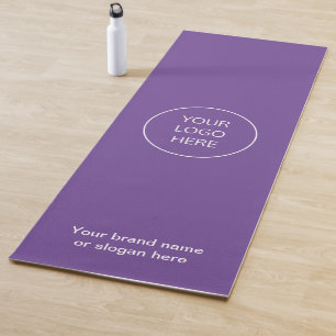 Zakelijke Logo Paarse yogamat