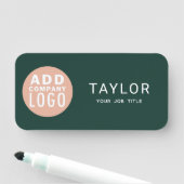 Zakelijke Logo Personeel Aangepast Naamplaatje (In situ)