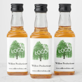 Zakelijke Logo Promotiebedrijf Mini Likeurfles Etiket