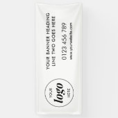 Zakelijke Logo Promotionele Handel Show Winkel Out Spandoek (Verticaal)