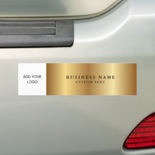 Zakelijke Logo Promotionele Metallic Gold Bumpersticker