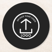 Zakelijke Logo Promotionele Professionele Gift Zwa Ronde Kartonnen Onderzetter (Voorkant)