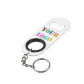 Zakelijke Logo Promotionele Sleutelhanger Flesopen Mini Flessenopener (Achterkant Gekanteld)