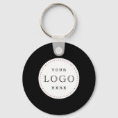 Zakelijke Logo QR-code dubbelzijdig Sleutelhanger (Voorkant)