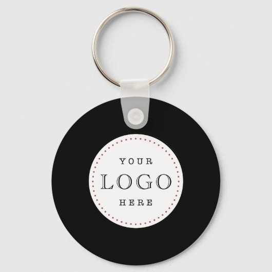 Zakelijke Logo QR-code dubbelzijdig Sleutelhanger (Voorkant)