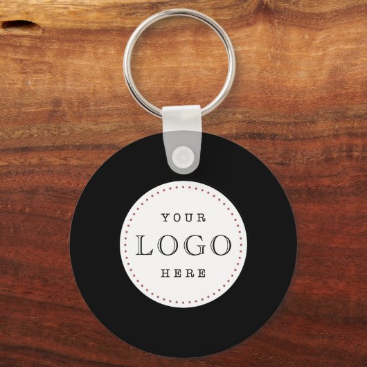 Zakelijke Logo QR-code dubbelzijdig Sleutelhanger (Voorkant)