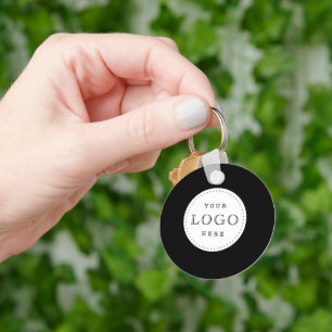 Zakelijke Logo QR-code dubbelzijdig Sleutelhanger