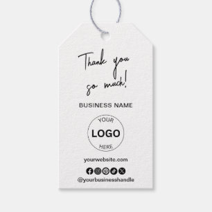Zakelijke Logo QR Code Hang Labels Review ons Cadeaulabel