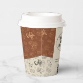 Zakelijke Logo QR Code Moderne professionele koffi Papieren Bekers (Rechts)