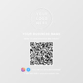 Zakelijke Logo QR Code Raamsticker (Vel)