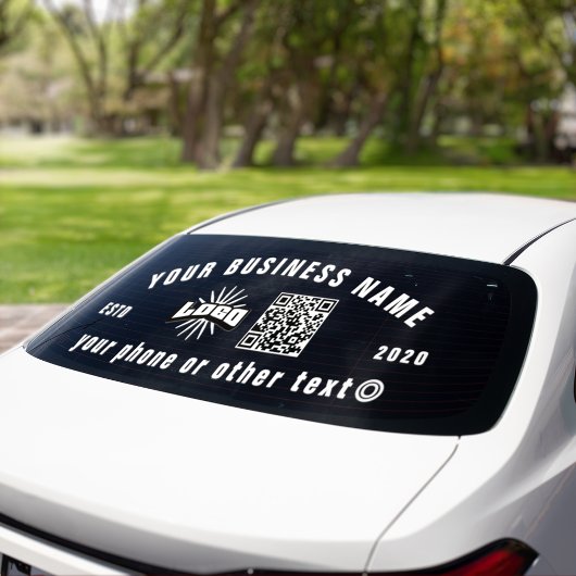 Zakelijke logo QR code Vinyl Auto Truck Window Dec Raamsticker