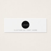 Zakelijke Logo QR-codelabel Hang Label Mini Visitekaartjes (Voorkant)