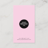 Zakelijke Logo Roze Blush Professional Loyalty (Achterkant)