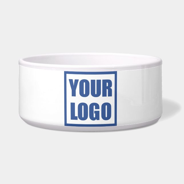 Zakelijke Logo Sjabloon Pet Bowl Voerbakje (Voorkant)