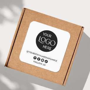 Zakelijke Logo Social Media Creëer Uw eigen modern Vierkante Sticker