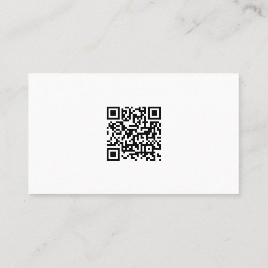 Zakelijke Logo Social Media QR Code Witte Sjabloon Visitekaartje (Achterkant)