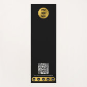 Zakelijke Logo Social Media QR Code Yoga Studio Yogamat (Voorkant)