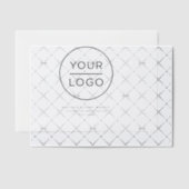 Zakelijke Logo-tekst Eenvoudig Vellum Uitnodigingen (Offset (Uitnodiging))