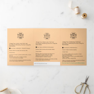 Zakelijke Logo & tekst Modern Trifold Brochure Drieluik Kaart