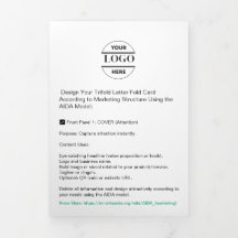 Zakelijke Logo & tekst Modern Trifold Brochure