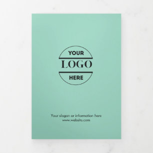 Zakelijke Logo & tekst Modern Trifold Brochure Drieluik Uitnodiging