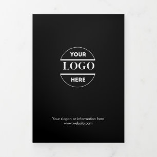 Zakelijke Logo & tekst Modern Trifold Brochure Drieluik Uitnodiging