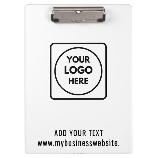 Zakelijke Logo Tekst QR Code Pro klembord (Voorkant)