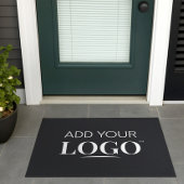 Zakelijke Logo Voordeur Modern Professioneel Zwart Deurmat