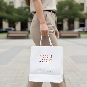 Zakelijke Logo White Medium Cadeauzakje