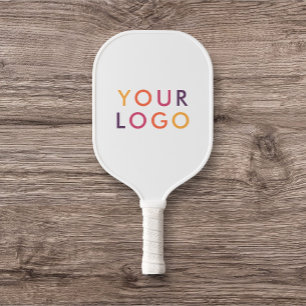 Zakelijke Logo White Pickleball Paddle